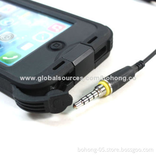 Waterproof PC Cases for iPhone 5S, Tempered Glass Screen Protector, Passed 2M Waterproof Test